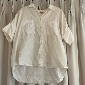 White Madewell boyfriend shirt